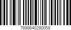 Código de barras (EAN, GTIN, SKU, ISBN): '7898640280059'