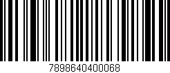 Código de barras (EAN, GTIN, SKU, ISBN): '7898640400068'