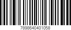 Código de barras (EAN, GTIN, SKU, ISBN): '7898640401058'
