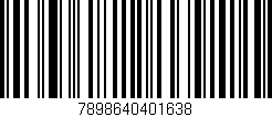 Código de barras (EAN, GTIN, SKU, ISBN): '7898640401638'