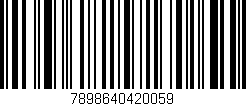Código de barras (EAN, GTIN, SKU, ISBN): '7898640420059'