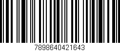 Código de barras (EAN, GTIN, SKU, ISBN): '7898640421643'