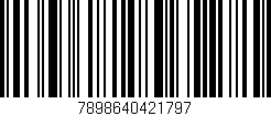 Código de barras (EAN, GTIN, SKU, ISBN): '7898640421797'