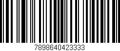 Código de barras (EAN, GTIN, SKU, ISBN): '7898640423333'