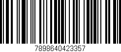 Código de barras (EAN, GTIN, SKU, ISBN): '7898640423357'