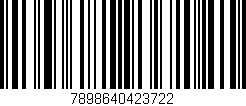 Código de barras (EAN, GTIN, SKU, ISBN): '7898640423722'