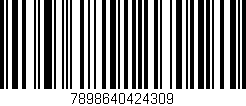 Código de barras (EAN, GTIN, SKU, ISBN): '7898640424309'