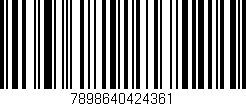 Código de barras (EAN, GTIN, SKU, ISBN): '7898640424361'