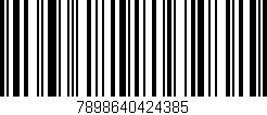 Código de barras (EAN, GTIN, SKU, ISBN): '7898640424385'