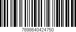 Código de barras (EAN, GTIN, SKU, ISBN): '7898640424750'