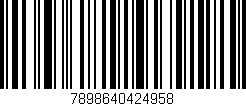 Código de barras (EAN, GTIN, SKU, ISBN): '7898640424958'