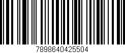 Código de barras (EAN, GTIN, SKU, ISBN): '7898640425504'