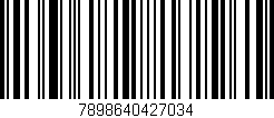 Código de barras (EAN, GTIN, SKU, ISBN): '7898640427034'