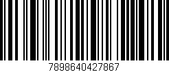 Código de barras (EAN, GTIN, SKU, ISBN): '7898640427867'
