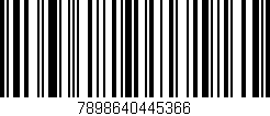 Código de barras (EAN, GTIN, SKU, ISBN): '7898640445366'