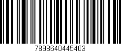Código de barras (EAN, GTIN, SKU, ISBN): '7898640445403'