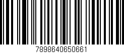 Código de barras (EAN, GTIN, SKU, ISBN): '7898640650661'