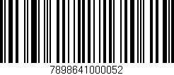 Código de barras (EAN, GTIN, SKU, ISBN): '7898641000052'