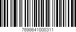 Código de barras (EAN, GTIN, SKU, ISBN): '7898641000311'