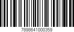 Código de barras (EAN, GTIN, SKU, ISBN): '7898641000359'