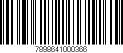 Código de barras (EAN, GTIN, SKU, ISBN): '7898641000366'
