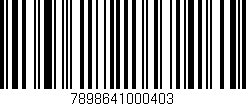 Código de barras (EAN, GTIN, SKU, ISBN): '7898641000403'