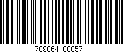Código de barras (EAN, GTIN, SKU, ISBN): '7898641000571'