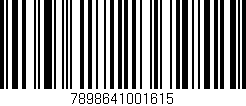 Código de barras (EAN, GTIN, SKU, ISBN): '7898641001615'