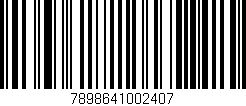 Código de barras (EAN, GTIN, SKU, ISBN): '7898641002407'