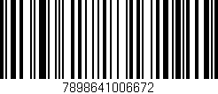 Código de barras (EAN, GTIN, SKU, ISBN): '7898641006672'