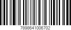 Código de barras (EAN, GTIN, SKU, ISBN): '7898641006702'