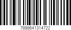Código de barras (EAN, GTIN, SKU, ISBN): '7898641314722'