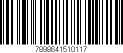Código de barras (EAN, GTIN, SKU, ISBN): '7898641510117'