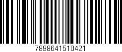 Código de barras (EAN, GTIN, SKU, ISBN): '7898641510421'