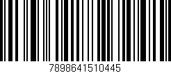 Código de barras (EAN, GTIN, SKU, ISBN): '7898641510445'