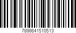 Código de barras (EAN, GTIN, SKU, ISBN): '7898641510513'