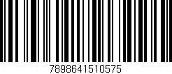 Código de barras (EAN, GTIN, SKU, ISBN): '7898641510575'