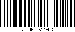 Código de barras (EAN, GTIN, SKU, ISBN): '7898641511596'