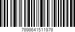 Código de barras (EAN, GTIN, SKU, ISBN): '7898641511978'
