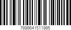 Código de barras (EAN, GTIN, SKU, ISBN): '7898641511985'