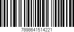 Código de barras (EAN, GTIN, SKU, ISBN): '7898641514221'