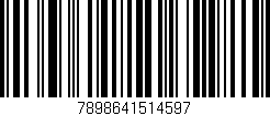 Código de barras (EAN, GTIN, SKU, ISBN): '7898641514597'