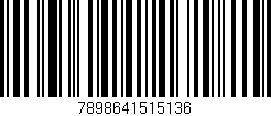 Código de barras (EAN, GTIN, SKU, ISBN): '7898641515136'