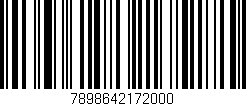 Código de barras (EAN, GTIN, SKU, ISBN): '7898642172000'