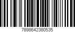 Código de barras (EAN, GTIN, SKU, ISBN): '7898642380535'