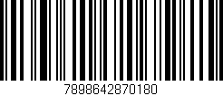 Código de barras (EAN, GTIN, SKU, ISBN): '7898642870180'