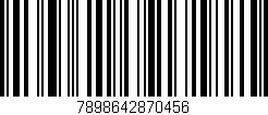 Código de barras (EAN, GTIN, SKU, ISBN): '7898642870456'