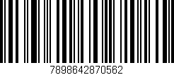 Código de barras (EAN, GTIN, SKU, ISBN): '7898642870562'