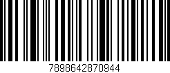 Código de barras (EAN, GTIN, SKU, ISBN): '7898642870944'