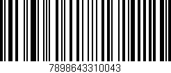 Código de barras (EAN, GTIN, SKU, ISBN): '7898643310043'